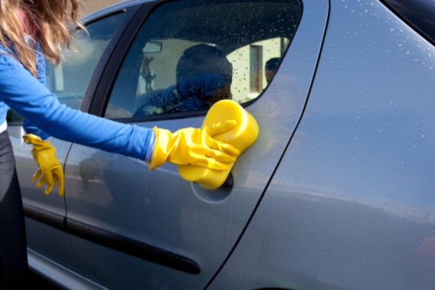 spring cleaning car